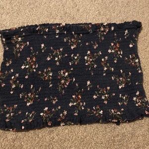 Flower Print Tube Top